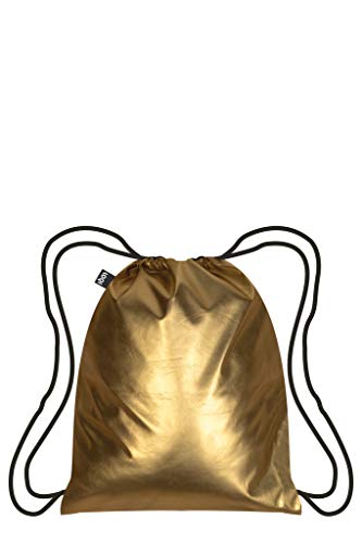 LOQI METALLIC Matt Gold Rucksack Mochila tipo casual, 49 cm, 10 liters, Dorado (Matt Gold)