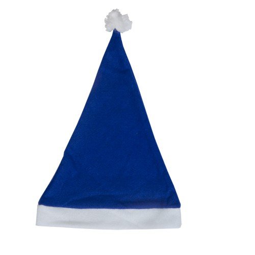 LOTE DE 15 GORROS DE PAPA NOEL AZUL