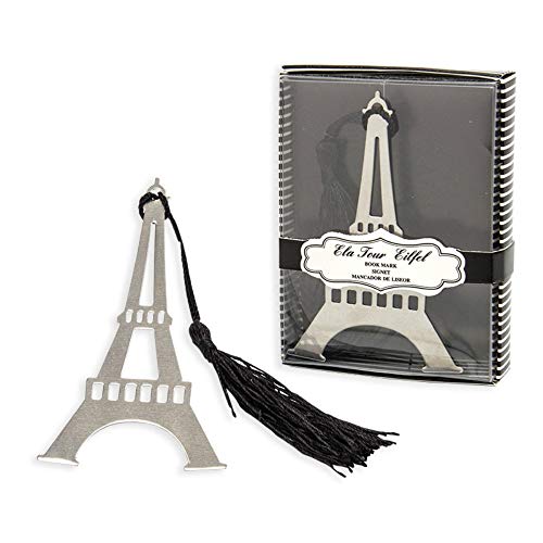 Lote de 20 Elegantes Puntos de Libro Decorativos"Torre Eiffel". Marcapáginas. Material Escolar. Regalos Originales. Papelería.Detalles de Bodas, Comuniones, Bautizos, Cumpleaños.CC