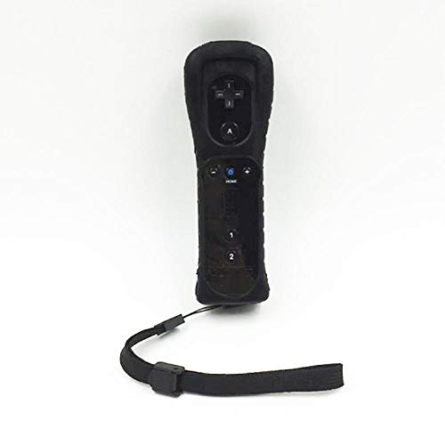 Mando a distancia de Wii, mando a distancia de repuesto para juegos con funda de silicona y correa de muñeca para Wii y Wii U (blanco)
