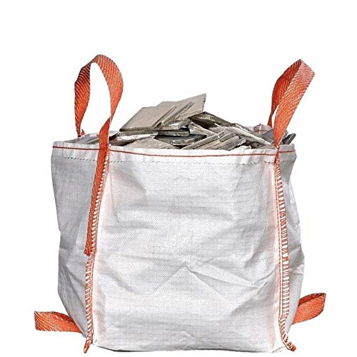 Mini Big Bag 45x45x45cm | Bolsa de Media Tonelada | Asas de Fondo para Fácil Manejo | Pack de 2