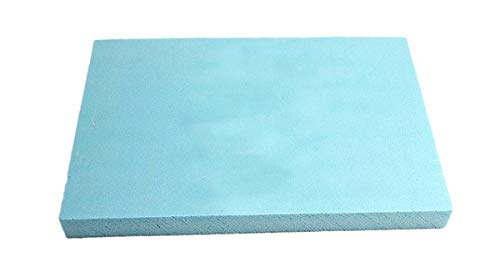 mmasport Espuma de goma para relleno de espuma para cojines de sofás, sillas, palés de jardín, protección de embalaje, modelismo, densidad 30 kg/m3 (60 x 40 x 5 cm, 1 unidad), color azul