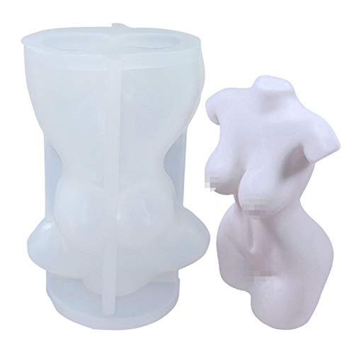 Molde de silicona para cuerpo desnudo de mujer, moldes de silicona 3D para velas, molde para mujer con forma de cuerpo, molde para velas hecho en casa, fabricación de manualidades de resina decorativa