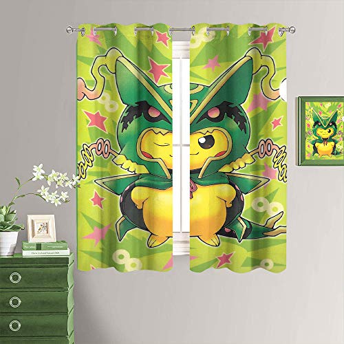 MRFSY Cortina opaca con ojales para puerta de patio, diseño de monstruo de dibujos animados, extra ancha para villa, sala, salón, 106 x 182 cm MRFSY Cortina opaca con ojales para puerta de patio, diseño de monstruo de dibujos animados, extra ancha para villa, sala, salón, 106 x 182 cm