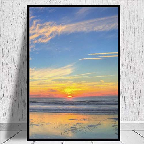 N/Ａ Amanecer En La Ciudad del Jardín Impresiones En Lienzo Arte Cuadros De Pared Póster Fan Art Lienzo Pinturas Artísticas De Pared para Decoración De Dormitorio Dormitorio Navidad Hogar Decor Regalo