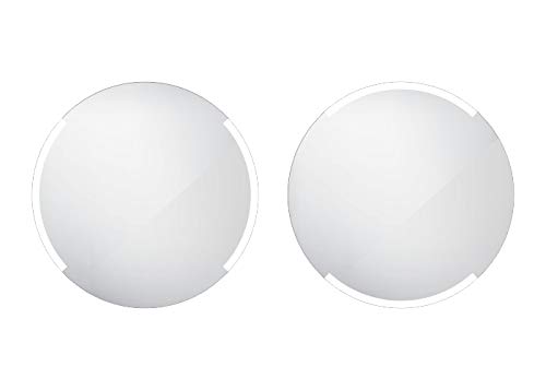 Nico Espejo con luz LED – Espejo cosmético Moderno Iluminación de baño – Espejo de Pared indirectamente Iluminado – Blanco Frío – Redondo – 60 x 60 cm