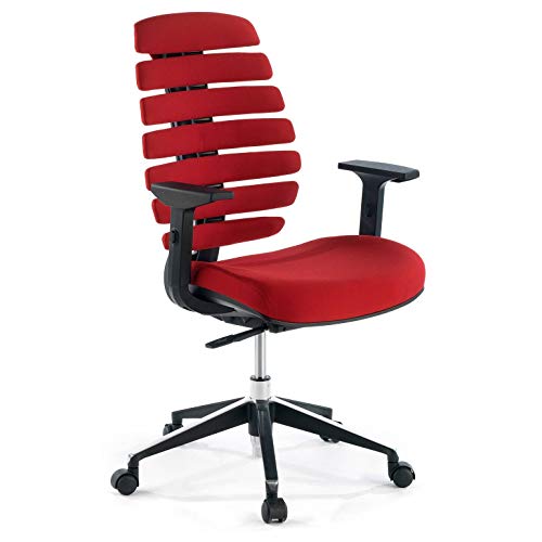ofiprix | Silla Spine | Silla de Oficina Ergonómica | Silla Escritorio | Respaldo ergonómico | Espuma Inyectada | Brazos Ajustables | Alta Gama | Tejido Rojo ofiprix | Silla Spine | Silla de Oficina Ergonómica | Silla Escritorio | Respaldo ergonómico | Espuma Inyectada | Brazos Ajustables | Alta Gama | Tejido Rojo