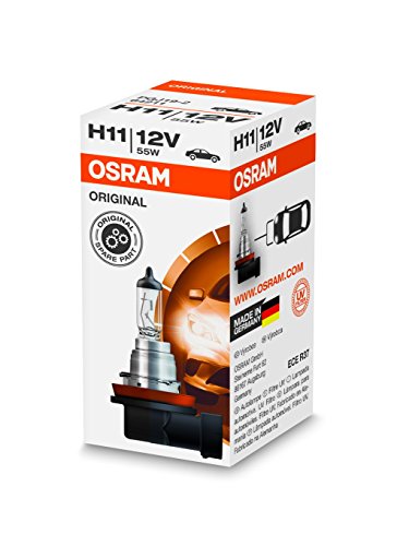 Osram 64211 Lámpara Halogen PGJ19-2 12V 55W H11, Halogenweiß