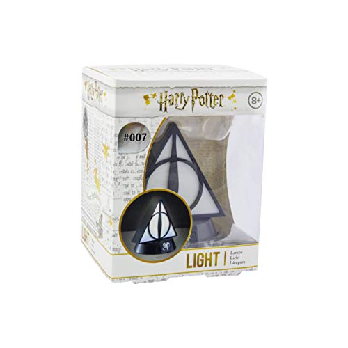 Paladone reliquia de la Muerte BDP | Inspirada en la Serie Harry Potter | Luz Nocturna Ideal para dormitorios de niños, Oficina y hogar | Pop Culture Lighting Merchandise, negro