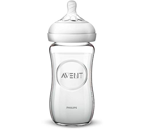 Philips Avent SCF053/17 - Biberón natural de cristal, 240 ml Philips Avent SCF053/17 - Biberón natural de cristal, 240 ml