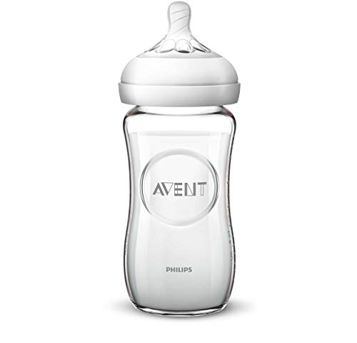 Philips Avent SCF053/17 - Biberón natural de cristal, 240 ml