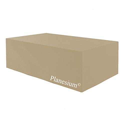 Planesium Premium - Funda protectora para muebles de jardín, impermeable, transpirable, resistente al desgarro, 575 g/m lineal, 300 x 220 x 90 cm, color beige