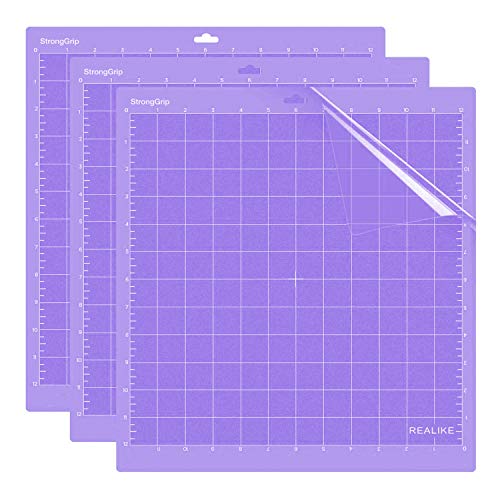 REALIKE Agarre Fuerte Adhesivo Alfombrilla de Corte 3 uds 12X12” de Adherencia Cutting Mat paraTodas las Máquinas Silhouette Cameo y Cricut REALIKE Agarre Fuerte Adhesivo Alfombrilla de Corte 3 uds 12X12” de Adherencia Cutting Mat paraTodas las Máquinas Silhouette Cameo y Cricut