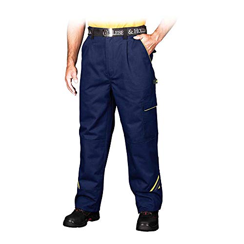 Reis PRO-T_Gys52 Pro Master - Pantalones de protección (talla 52), color azul, amarillo y gris