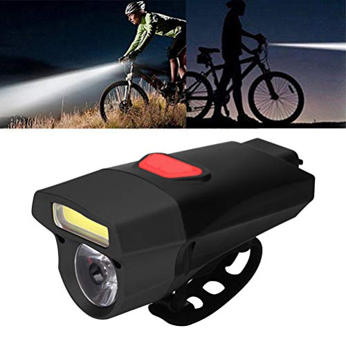 Rsoamy Luz de Bicicleta, Luces de Bicicleta LED, lámpara de Bicicleta USB en el Frente, con 2 Faros, 5 Modos, IP65 a Prueba de Agua para Viajes al Aire Libre Rsoamy Luz de Bicicleta, Luces de Bicicleta LED, lámpara de Bicicleta USB en el Frente, con 2 Faros, 5 Modos, IP65 a Prueba de Agua para Viajes al Aire Libre