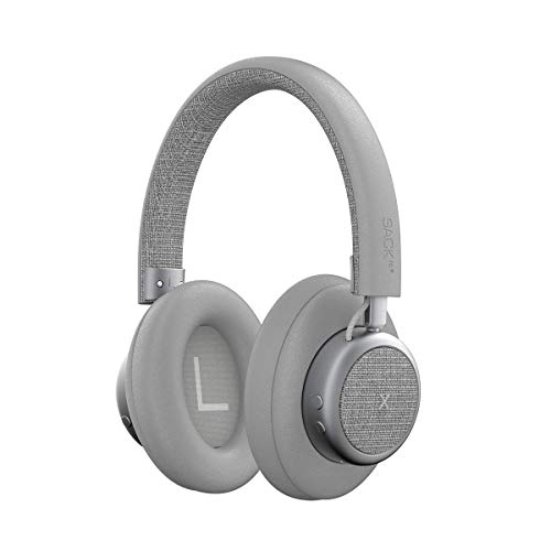 SACKit – Auriculares Bluetooth TOUCHit Over-Ear – Cómodos auriculares con función de cancelación de ruido activa y la mejor calidad de sonido – Auriculares inalámbricos con diseño danés – plateado