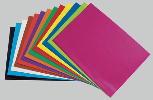 Sadoch - Paquete de 26 hojas de 50 x 70 cm, papel de seda de 31 gramos, color azul