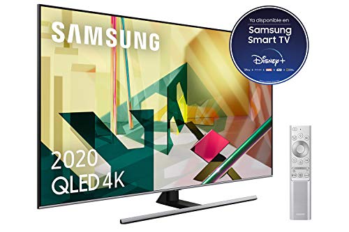 SAMSUNG QLED 4K 2020 75Q75T - Smart TV de 75\" con Resolución 4K UHD, Inteligencia Artificial 4K, HDR 10+, Multi View, Ambient Mode+, Premium One Remote y Asistentes de Voz integrados (Alexa)
