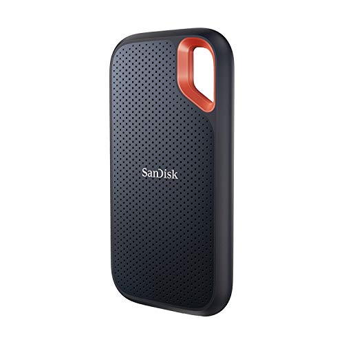 SanDisk Extreme SSD portátil SSD 1 TB, hasta 1050 MB/s, NVMe, USB-C, resistente al agua y al polvo, orificio para mosquetón SanDisk Extreme SSD portátil SSD 1 TB, hasta 1050 MB/s, NVMe, USB-C, resistente al agua y al polvo, orificio para mosquetón