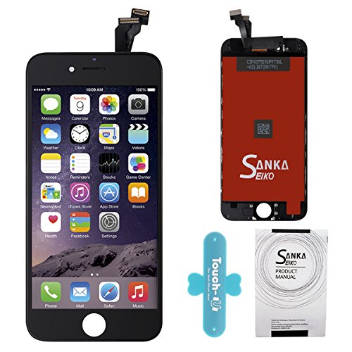 SANKA Pantalla Táctil LCD Reemplazo de Pantalla para iPhone 6 con Herramientas, Color Negro