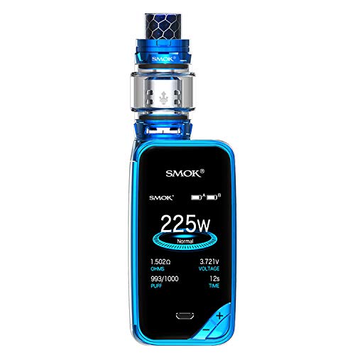 SMOK X PRIV Kit 225W TFV12 Prince 8mL Tank E Cigarette Starter Kit - sin nicotina - sin aceite (Prism Blue)