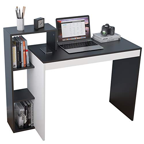 soges Escritorio de Madera para computadora con estantería Escritorio de Escritorio de Estudio Empalmado Escritorio de estación de Trabajo con Estante de Almacenamiento soges Escritorio de Madera para computadora con estantería Escritorio de Escritorio de Estudio Empalmado Escritorio de estación de Trabajo con Estante de Almacenamiento