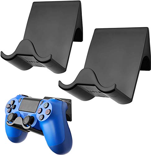 Soporte de pared para mando de PS4 PS5 (2 unidades), accesorio para mando de juegos Sony PS4 (negro)