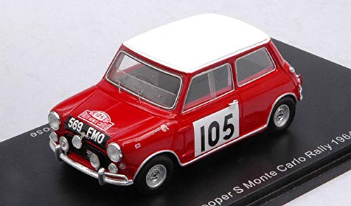 Spark Model Model Compatible con Morris Cooper S N.105 Monte Carlo Rally 1964 R.AALTONEN-T.Ambrose 1:43 S1192