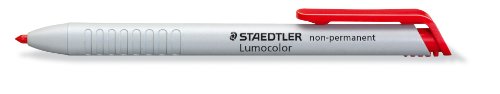 Staedtler 768N-2 Lumocolor Omnichrom - Porta lápices no permanente, rojo, 1 unidad