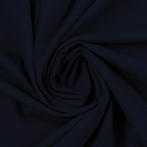 Swafing Tela de algodón para manualidades, color azul oscuro, 50 x 160 cm
