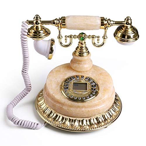 Teléfono LCSHAN, mármol Antiguo Europeo de telefonía Fija Retro Masivo Masivo Inicio
