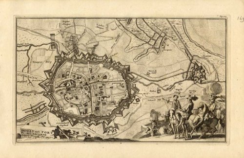 ThePrintsCollector de mapamundi antiguo-Douai-Francia-de salón de-caballo-Weege-1753
