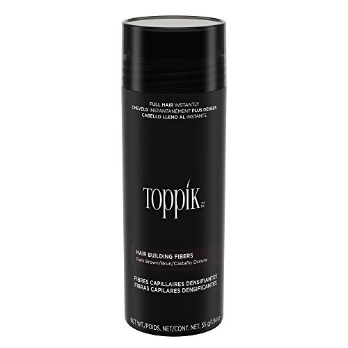 Toppik Fibras Capilares Castaño Oscuro, Fibras de Queratina para Crear más Densidad en el Cabello de Forma Inmediata, 55 g Toppik Fibras Capilares Castaño Oscuro, Fibras de Queratina para Crear más Densidad en el Cabello de Forma Inmediata, 55 g