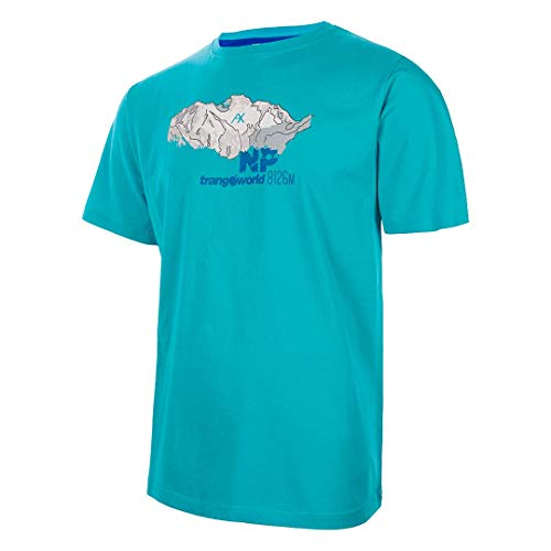 Trangoworld NP-Mountain Camiseta, Hombre, Azul Verdoso/Turquesa, M