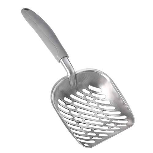 UEETEK Pala de basura para gatos,El metal de aluminio durable se dispersó la cucharada con el mango largo gomoso cómodo agarre para el gatito del gato del animal doméstico, 35 * 15CM (L * W) UEETEK Pala de basura para gatos,El metal de aluminio durable se dispersó la cucharada con el mango largo gomoso cómodo agarre para el gatito del gato del animal doméstico, 35 * 15CM (L * W)