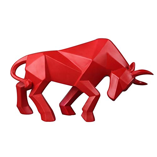 Urstory1 Estatua de toro, estatua de ganado, adorno de buey de hotel Morden, figuras de animales escultura de toro para decoración de escritorio del hogar, No nulo, Rojo, Tamaño libre Urstory1 Estatua de toro, estatua de ganado, adorno de buey de hotel Morden, figuras de animales escultura de toro para decoración de escritorio del hogar, No nulo, Rojo, Tamaño libre