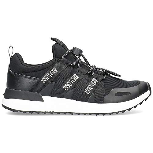 Versace - Zapatillas de deporte para mujer, color negro y blanco, Negro (Negro ), 40 EU