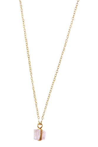 Vurmashop Collar Cuarzo Rosa de Oro - Colgante Piedra Naturales Semipreciosa Rosa Vurmashop Collar Cuarzo Rosa de Oro - Colgante Piedra Naturales Semipreciosa Rosa