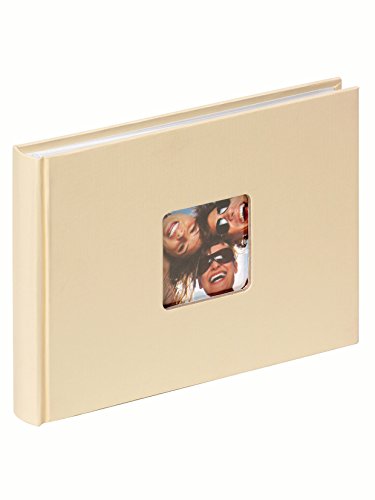 Walther Design - Álbum de fotos Fun, Con recorte para foto, color Beige (crema), 22 x 16 cm
