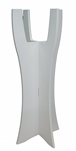 Wood & Solutions shop Macetero Moderno de diseño Lacado Blanco para macetas, diámetro máximo 20 cm