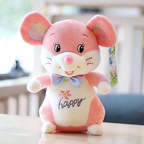 WYSTLDR Muñecos de muñecas de Rata, Peluches para el año de la Mascota de la Rata, muñecos de Rata Felices para el zodíaco Chino, Regalos de Fiesta Anual, Regalos de San Valentín Rosa 60CM