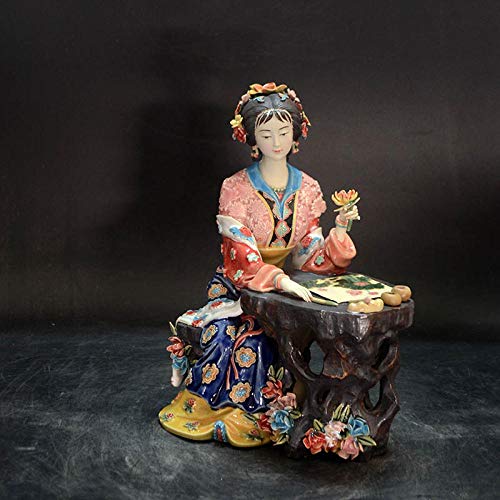 YXYSHX Escultura Escultura Decorativa coleccionablesestatuesfigure Estatua cerámica Antiguos ángeles Chinos Figuras de Porcelana figurativa decoración del hogar