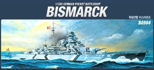 1/350 German Battleship BISMARCK ACADEMY MODEL + WORLDWIDE FREE SHIPPING by Academy model