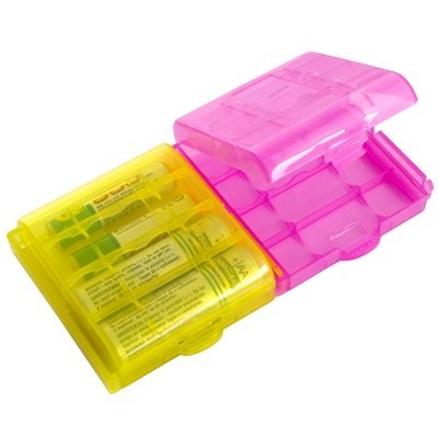 2X Caja Plástico Estuches pa AA/AAA Batería Pila Nueva