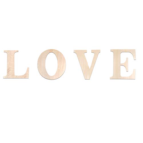 4 letras de madera decorativas de 12 pulgadas para pared letras de madera sin terminar conjunto de letreros de LOVE rústico con pinturas y pinceles decoración de letrero de amor de madera letras 4 letras de madera decorativas de 12 pulgadas para pared letras de madera sin terminar conjunto de letreros de LOVE rústico con pinturas y pinceles decoración de letrero de amor de madera letras