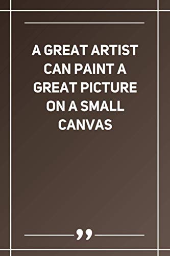 A Great Artist Can Paint A Great Picture On A Small Canvas: Wide Ruled Lined Paper Notebook | Gradient Color - 6 x 9 Inches (Soft Glossy Cover)