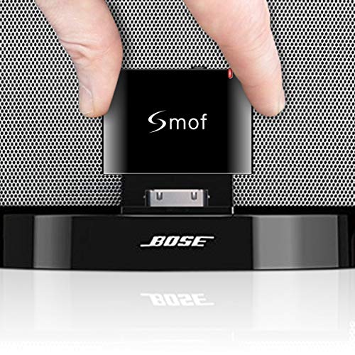 Adaptador Bluetooth- 30 Pin Adaptador de Audio de Bluetooth para Bose Sounddock Sony el Sistema de Sonido de Transmitir La música, Compatible para iPhone/iPod,para Receptor Estéreo