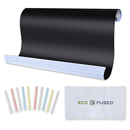 Adhesivo Tiza Papel 3 Paquete de 198 x 46 cm con 10 Tizas y borrador de tela – cortado en cualquier forma y se aplican – Personalizable y extraíble – Ideal para mensajes, listas de tareas pendientes, etiquetado, dibujos, cotizaciones, letras, etcétera, et Adhesivo Tiza Papel 3 Paquete de 198 x 46 cm con 10 Tizas y borrador de tela – cortado en cualquier forma y se aplican – Personalizable y extraíble – Ideal para mensajes, listas de tareas pendientes, etiquetado, dibujos, cotizaciones, letras, etcétera, et