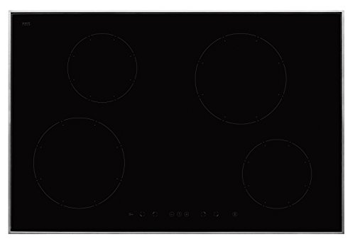 Amica KMI 13317 E - Placa de cocina eléctrica (inducción, 76,8 cm, 4 zonas de cocción de alto rendimiento, vitrocerámica), color negro