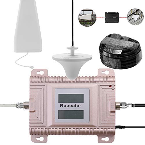 Amplificador de señal,Baugger- CDMA/PCS 850 / 1900MHz 2G / 3G / 4G Banda dual Pantalla dual LCD Amplificador de señal de teléfono móvil